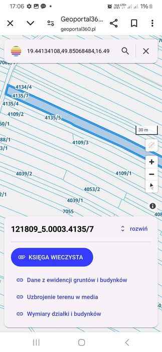 Dzialka rolna Chocznia