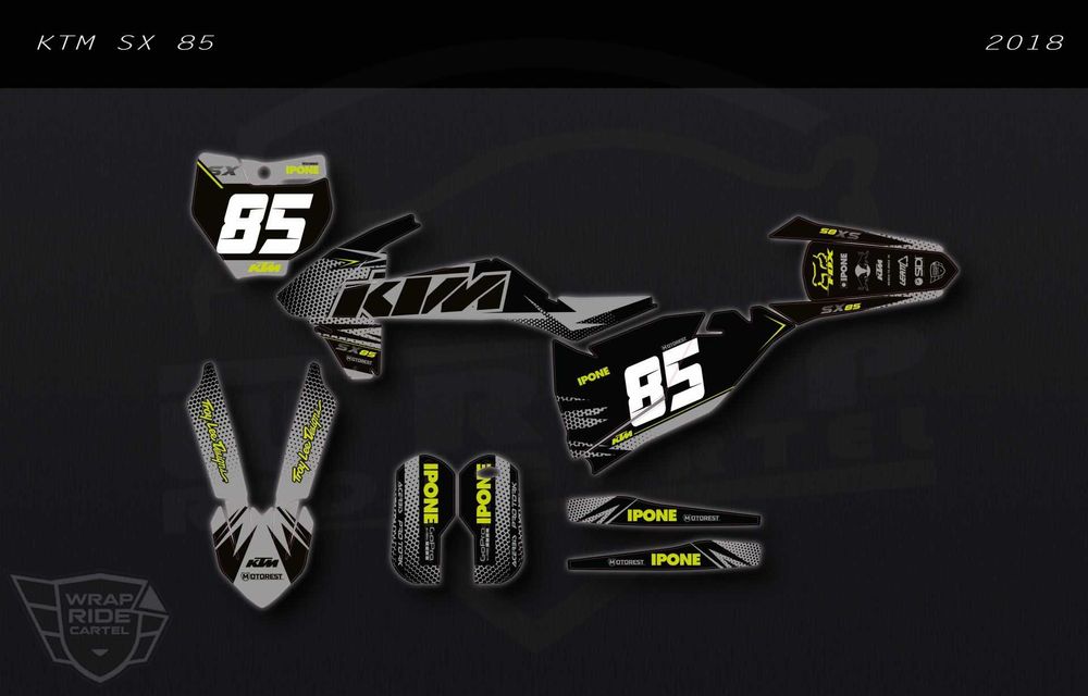 Profesjonalna Okleina PRO MX - KTM SX 50 - 65 - 85