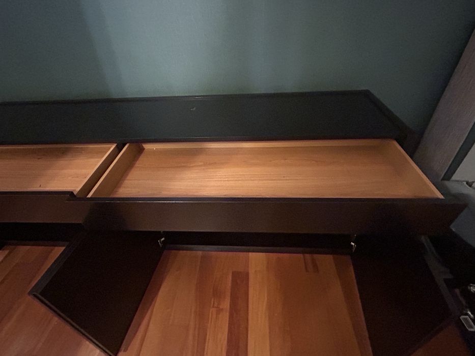 Aparador  buffet wenge com gavetas e portas  Casadek medidas  50x238