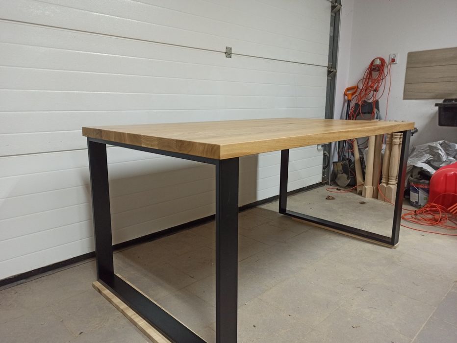 Stół dębowy, lity dąb, loft. Dowolne nogi, pająk