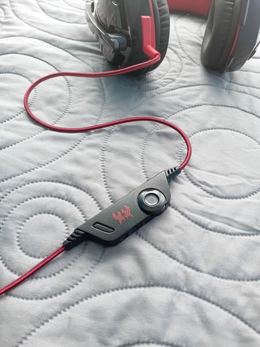 Gamingowe słuchawki przewodowe USB i typ C z mikrofonem