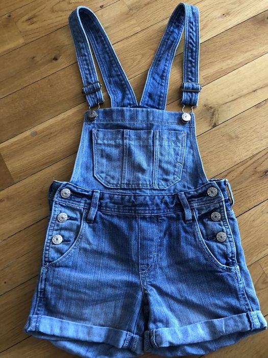 Spodenki ogrodniczki na szelkach 134