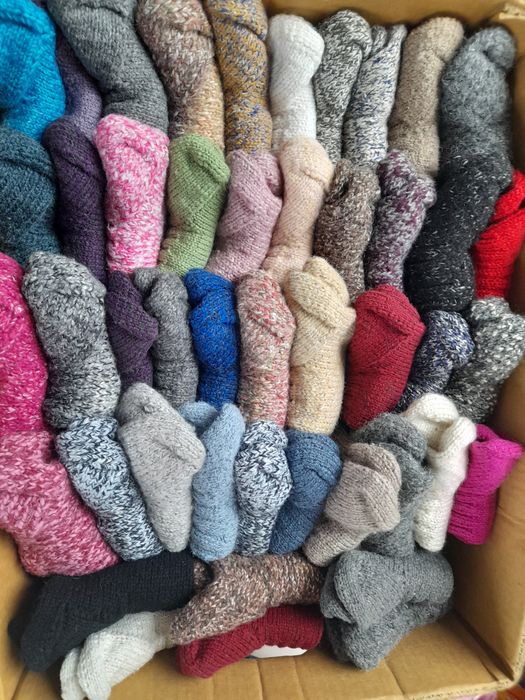 skarpety wełniane rękodzieło