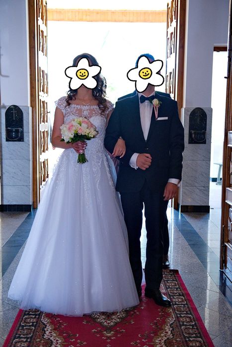 Suknia ślubna r. S, w bdb stanie