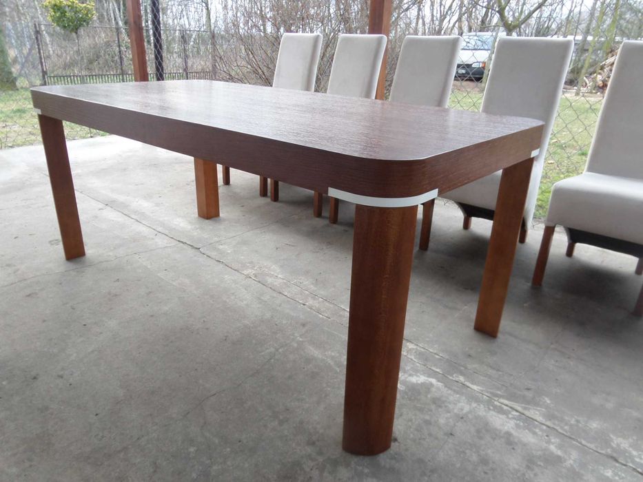 piękny duży  dębowy stół 6 krzeseł stan bdb dowóz