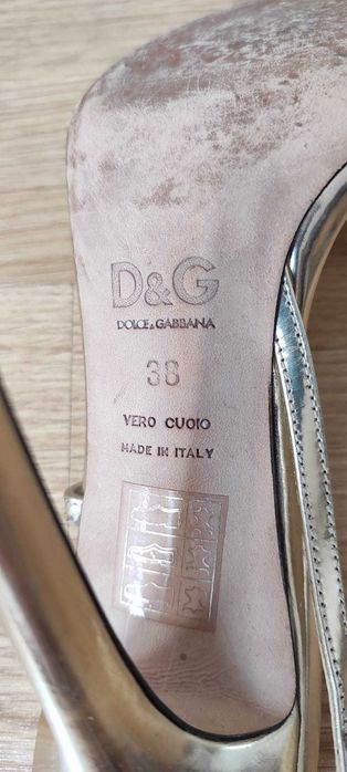 Złote szpilki Dolce & Gabbana + DARMOWA DOSTAWA + PREZENT