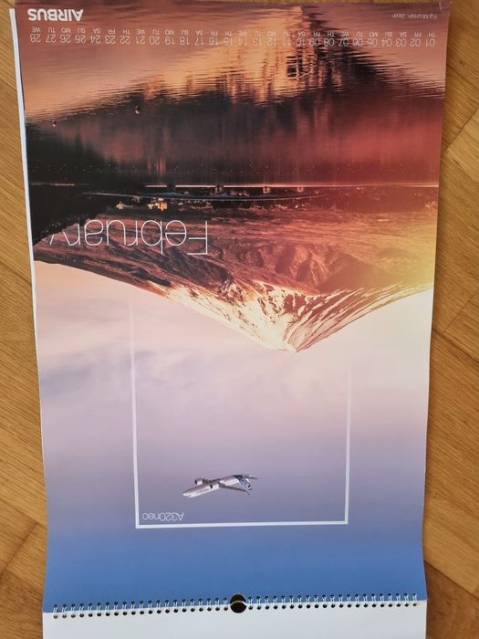 Calendário para Colecionadores _ AIRBUS  calendário Aviação