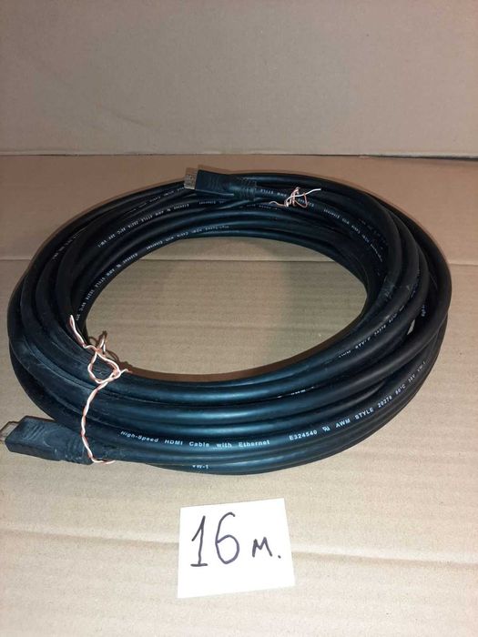 Кабель HDMI-HDMI V1.4 Hotron, Displayport, Довжина 10, 15 , 22 м