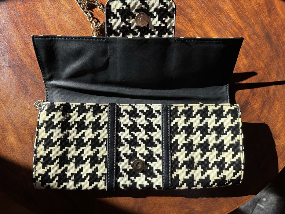 Mala tiracolo verniz Pied de Poule