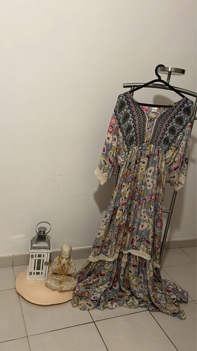 Vestido comprido florido