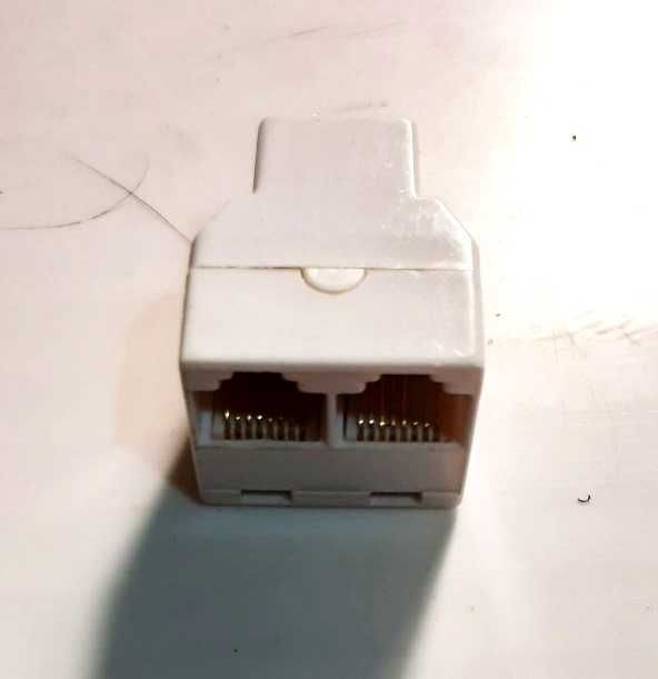 Сплиттер RJ45 соединитель разветвитель для интернет кабеля витая пара