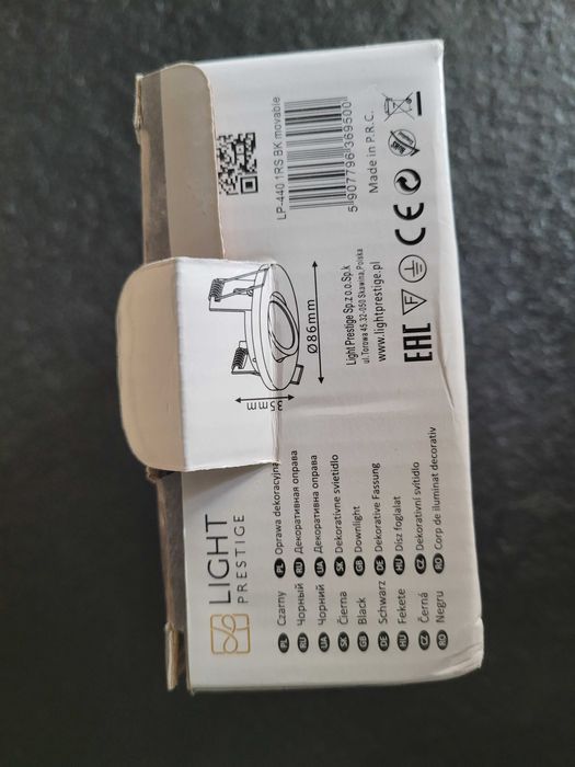 Oczko/halogen/oprawa dekoracyjna Lagos Light Prestige czarne