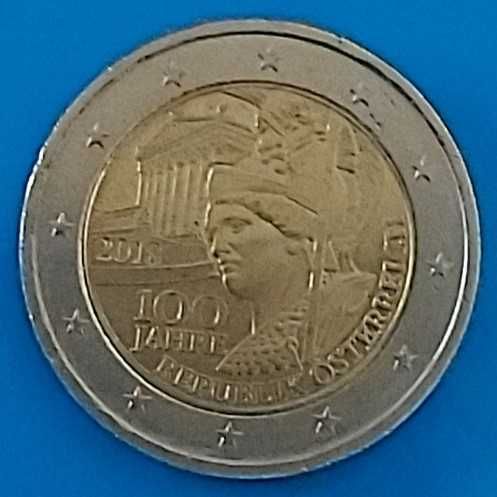2 Euros de 2018 da Áustria, 100 Anos da República