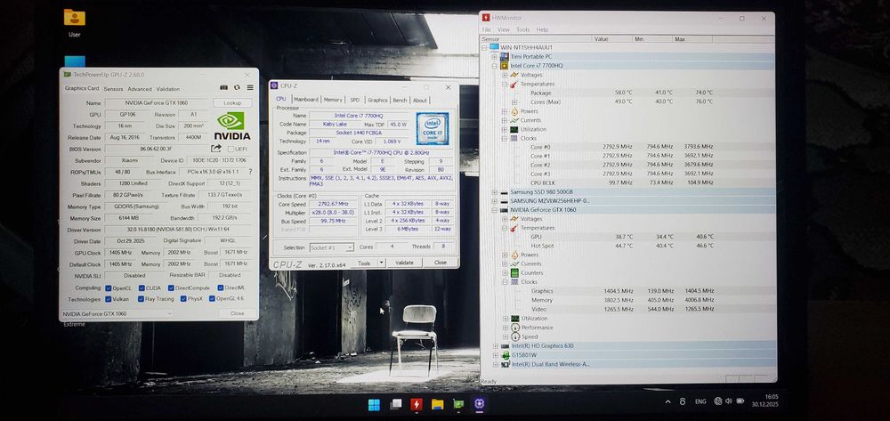 Xiaomi Mi Gaming Laptop 15.6 i7, 24G