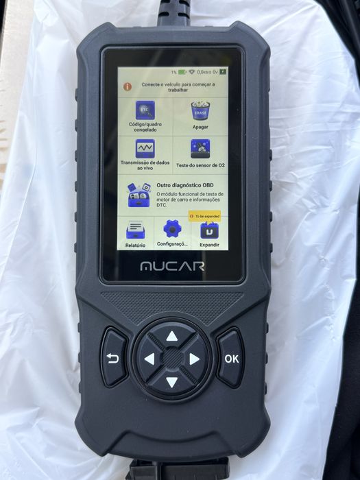 Leitor diagnoticos touchscreen OBD/OBDII CDE900 MUCAR