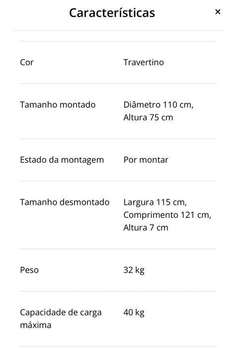 Mesa de refeição
