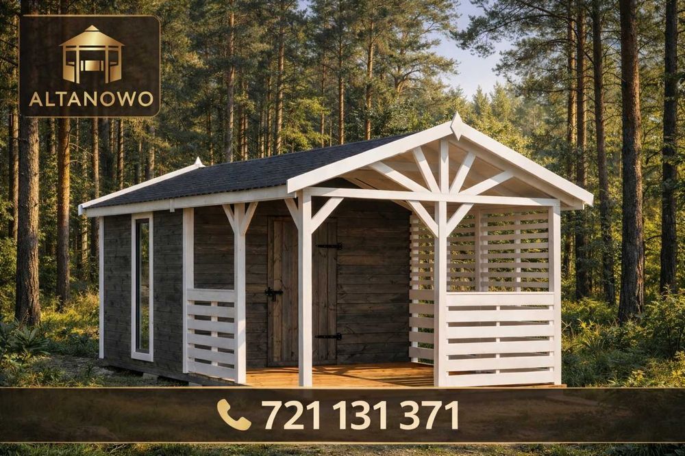 Domek ogrodowy drewniany 3x6 | producent | nowoczesny | transport