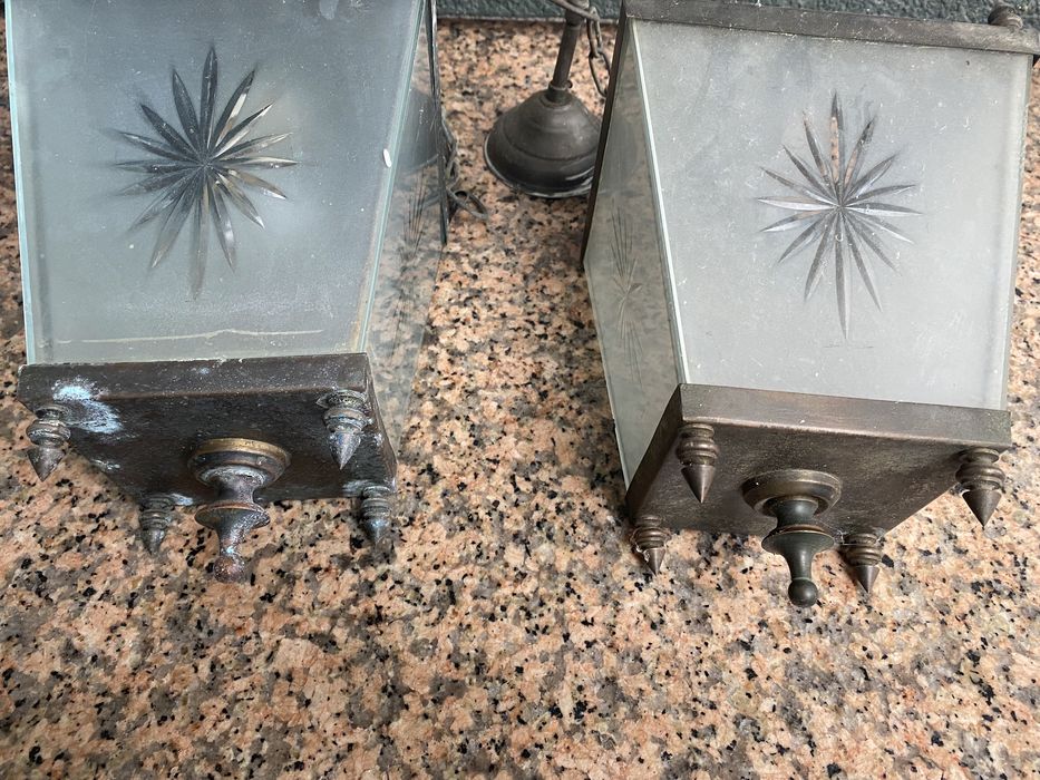 2 candeeiros de exterior