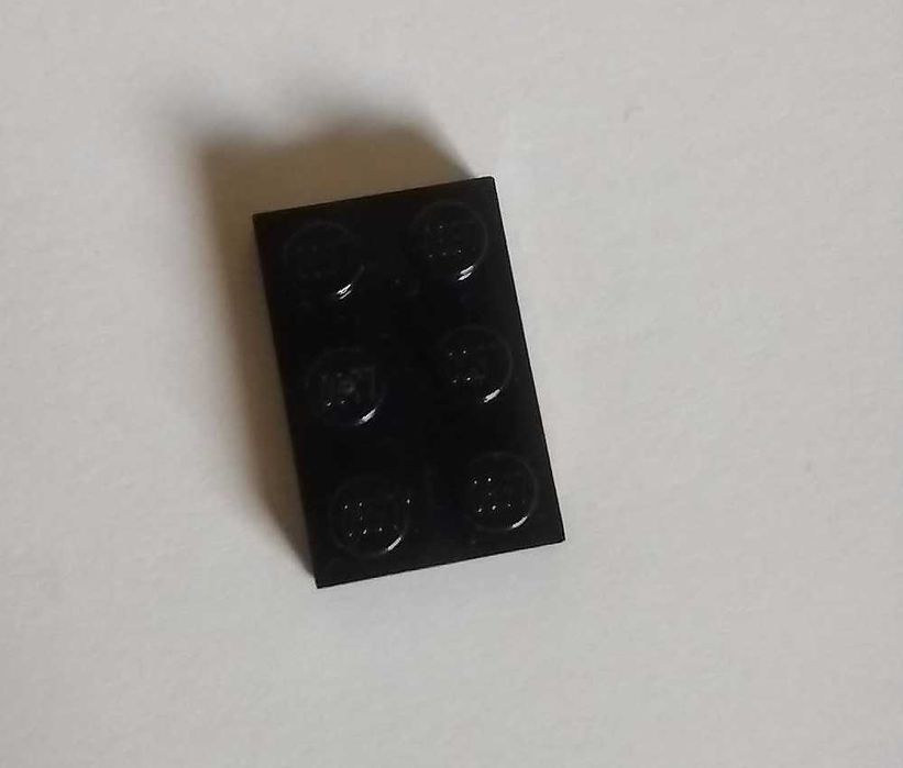LEGO oryginalny element 3021  płytka 2 x 3 , kolor czarny
