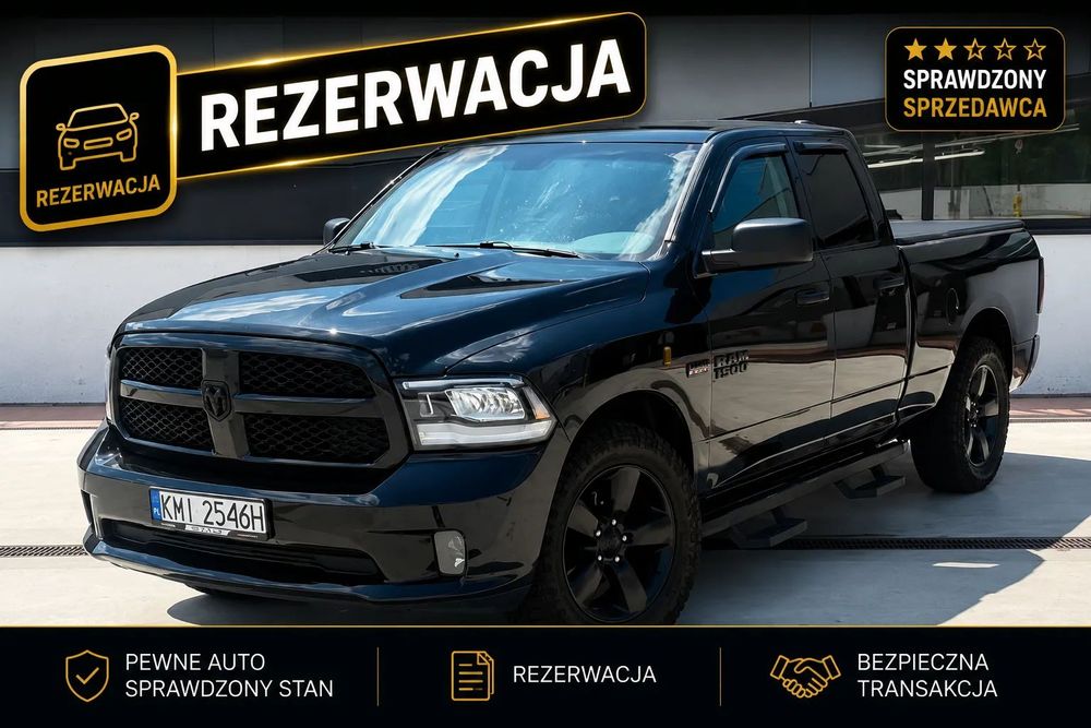 RAM 1500 BLACK EDITION 5.7 4x4 Bez Wkladu Zamiana Doinwestowany Nowy Rozrzad