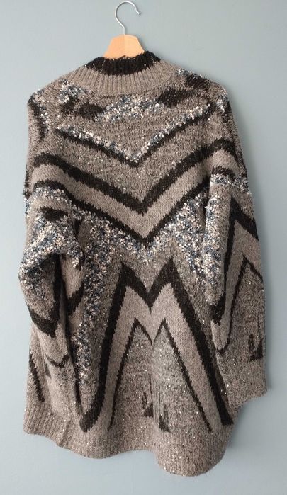 Medicine sweter damski - kardigan z cekinami, rozmiar M