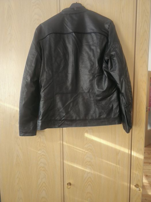 Kurtka męska z eco skóry