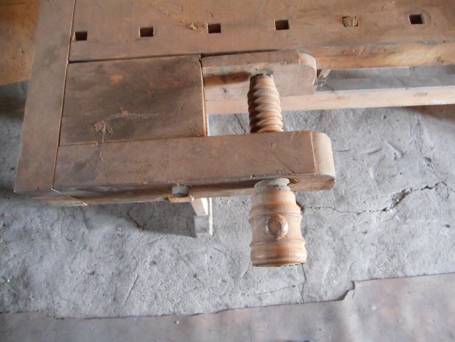 stół stolarski antyk zabytek ciesielski warsztat strugnica vintage