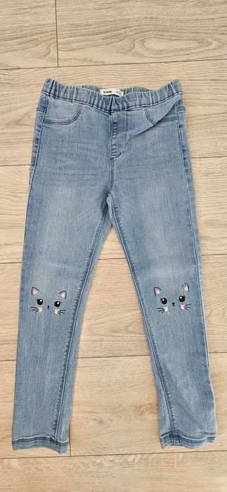 Zestaw jeansów rozm. 128+gratis