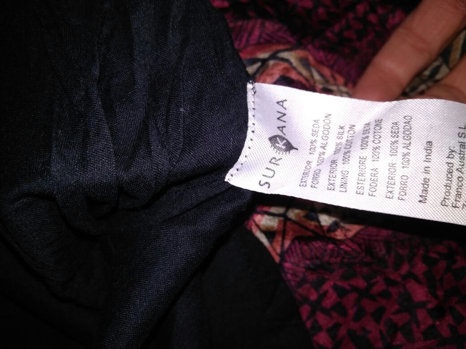 Vestido 100% seda (cai cai)