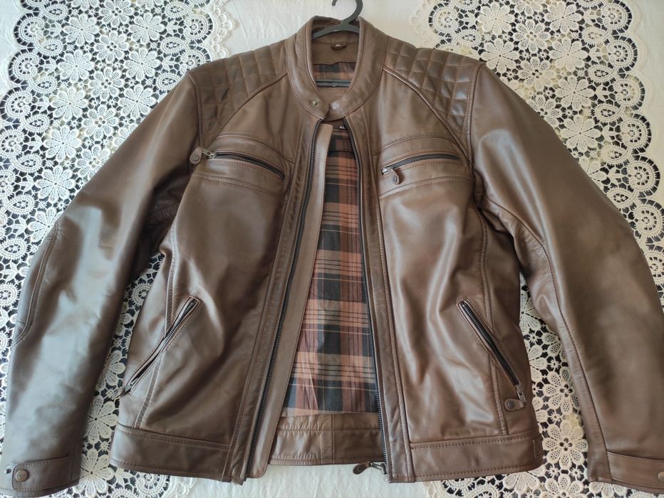 Casaco de pele genuína