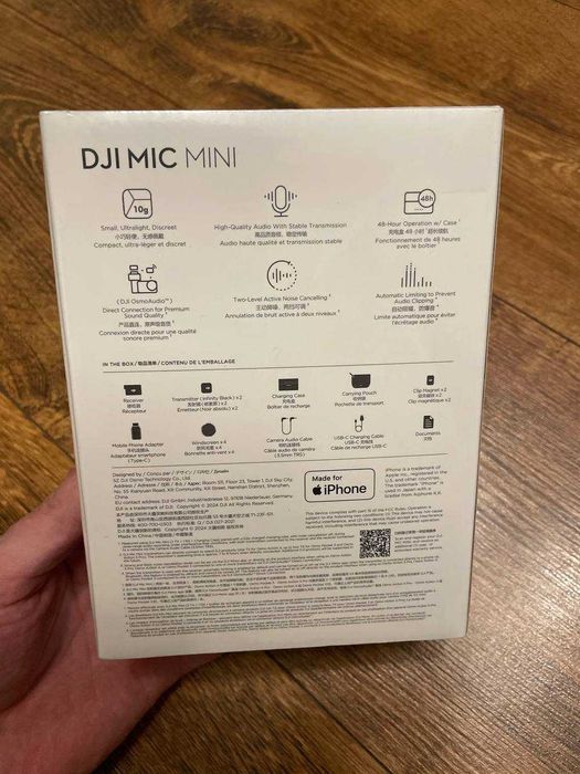 DJI Mic Mini 2TX+1RX – мікрофон | НОВИЙ ЗАПАКОВАНИЙ