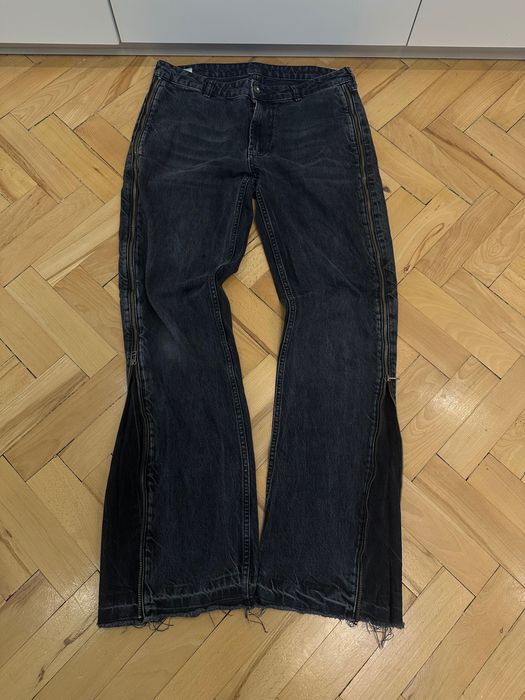 Zara Flared Zip Jeans