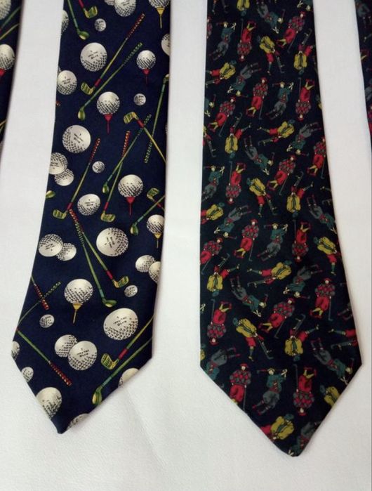 краватка шовк галстук принт гра гольф
