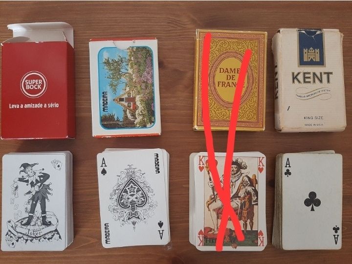 Naipes cartas tarot fournier gaudi caixa madeira baralhos mini baralho