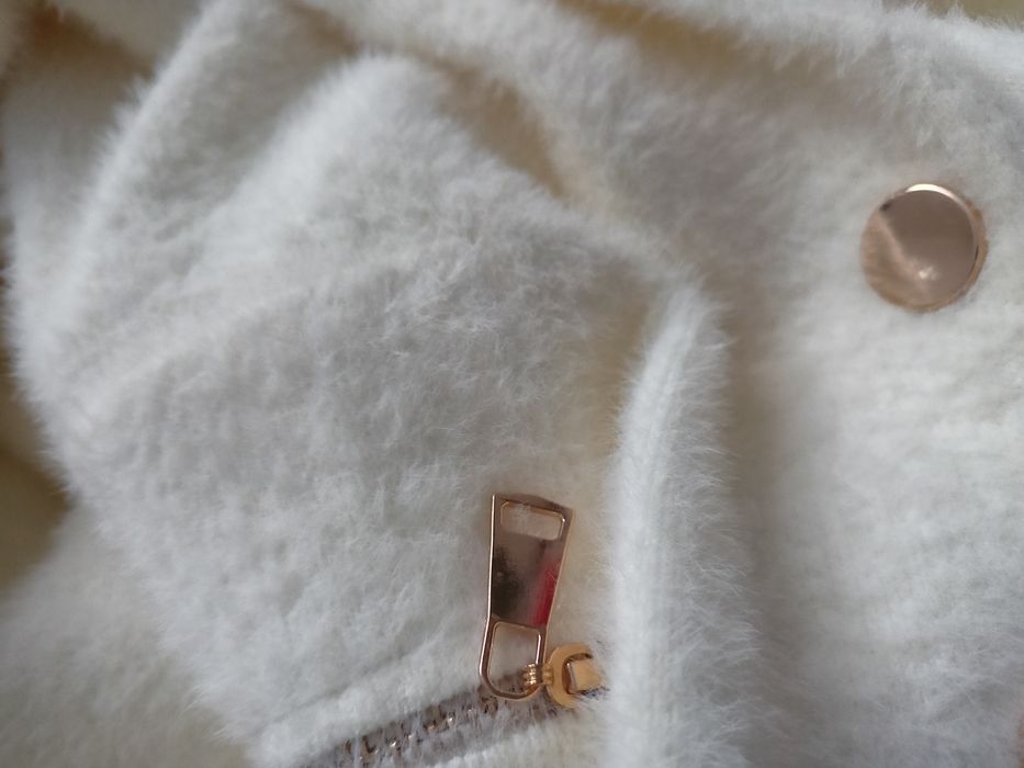 Płaszcz premium wełna angora  Xl / XXL oversize komunia ślub