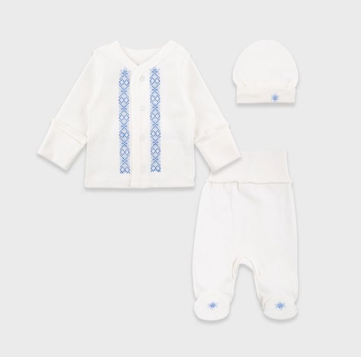 Комплект для новогародженого вишиванка з 3 предметів, розмір: 50