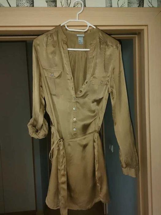 Koszula tunika złota h&m, r .38