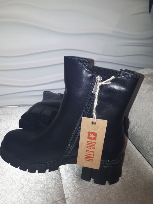 Big Star Nowe Botki sztyblety zimowe damskie r.38
