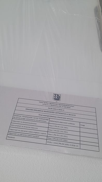 Drzwi wewnętrzne + futryna