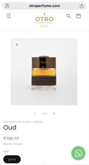 The Spirit of Dubai oud 50ml/ oud maracujá extrait 50ml