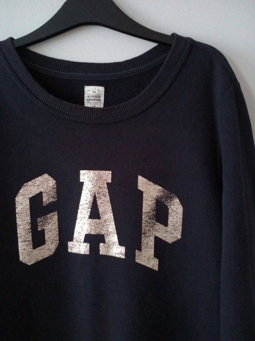 GAP granatowa bluza ze złotymi literami