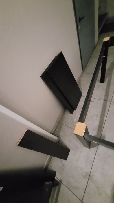 Stół ława ławostół czarny