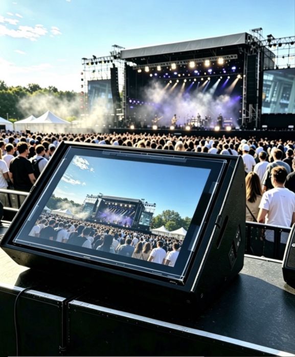 Teletrompter para palco