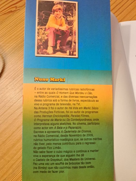 Livro Caderneta de Cromos se Nuno Markl