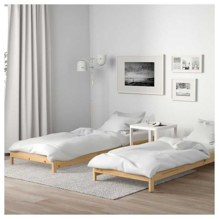 Cama empilhável em pinho Utaker da Ikea, 80x200cm/duas camas