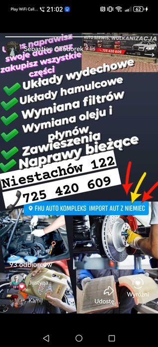 WULKANIZACJA ,KONSERWACJA PODWOZIA, Auto Serwis , Mechanika, Kosmetyka