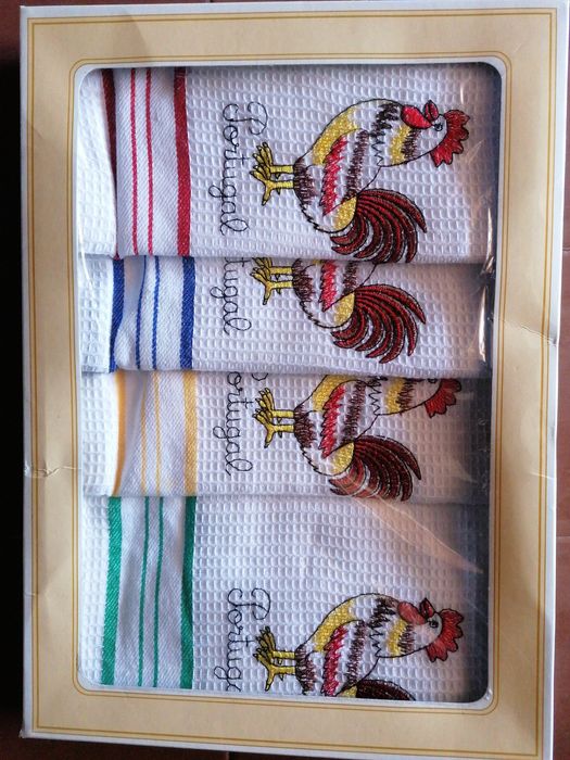 Panos de cozinha galo de barcelos