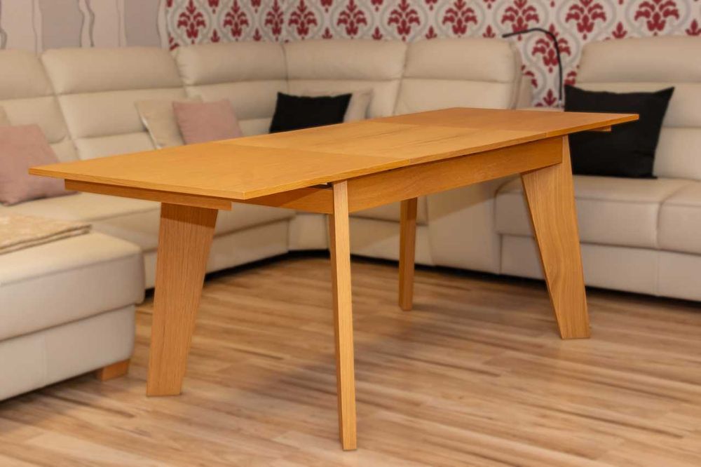 Stół Skrzyniowo-ramowy Dębowy 140x80+2x40