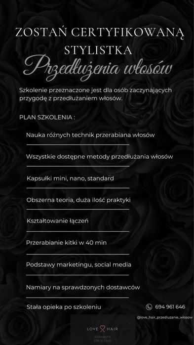 Szkolenie przedluzanie wlosow