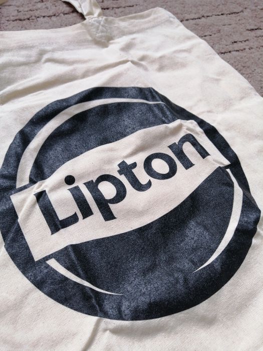 Nowa lniana torba na zakupy